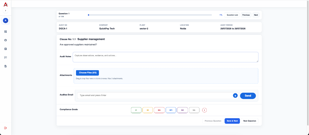 Audit Execution View